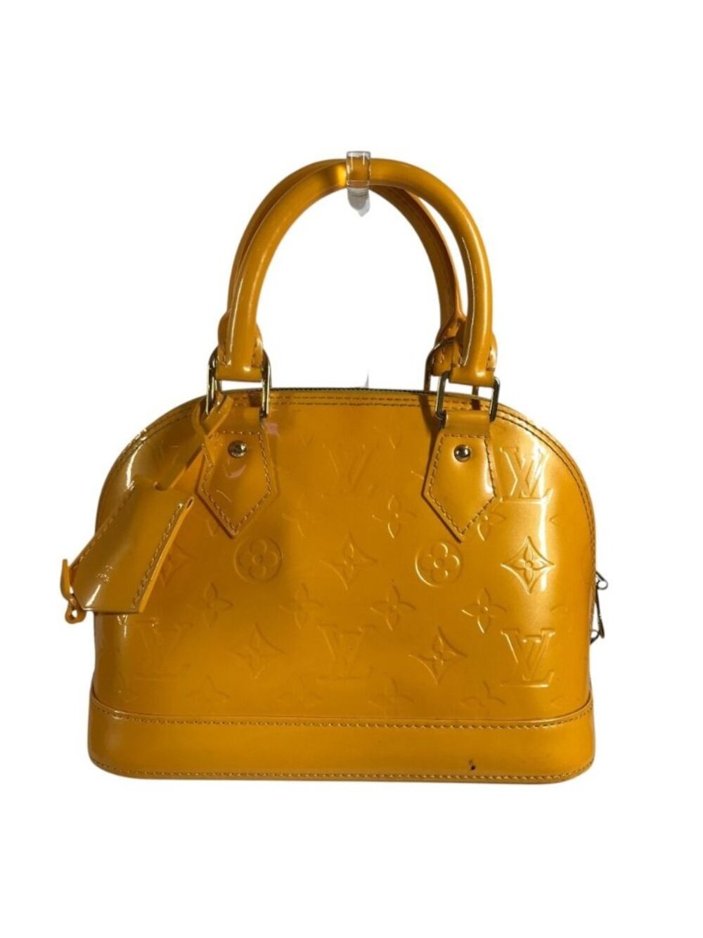 Louis Vuitton Handbag Alma BB Monogram Vernis Jaune Passion Yellow